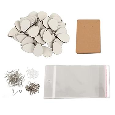 Imagem de Tnfeeon 250 PCS Brincho de Sublimação -Vane/Wing Conjunto Robus Brincos de Transferência de Calor Permanente Material: MDF/Metal/Plastic