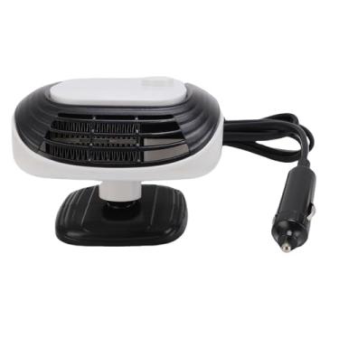 Imagem de AYNEFY Portátil Car Heater,12V Aquecimento Rápido 360 ° Rotação Inverno Condução Auto Pára- Demister Car Aquecimento Fan Car Windshield Defogger Defroster Plug Em Cigar Isqueiro para (Branco)