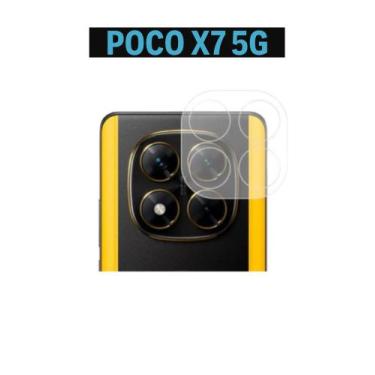 Imagem de Pelicula Da Lente Para Poco X7 5G Da Camera Vidro Temperado 3D - Genér