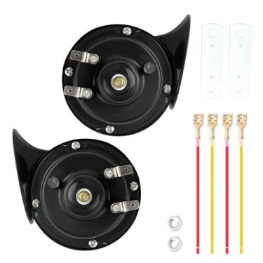Imagem de Buzina de carro alta de 12 V com ferramentas de instalação, buzina de motocicleta atualizada de 300 db, som estereoscópico, aparência de caracol, buzina de caminhão, acessórios de carro para caminhão,