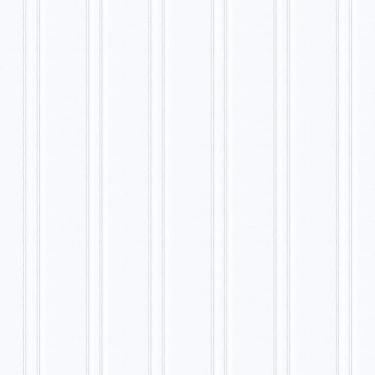 Imagem de ReWallpaper Papel de parede Faux Beadboard Peel and Stick Papel de parede pré-colado cinza branco papel de parede autoadesivo impermeável 44,5 cm x 3 m painéis de lambris papel de parede para paredes