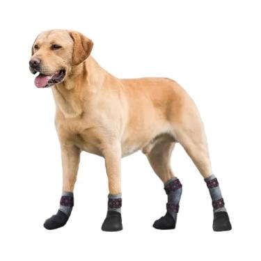 Imagem de Meia Protetora e Antiderrapante Para Cachorros - Patas Traseiras e Dianteiras (GG)