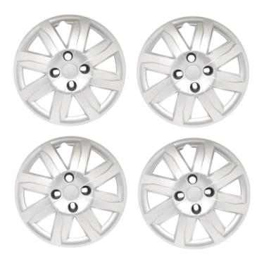 Imagem de Kit 4 Calota Aro 14 Compatível c/Roda Gol Voyage G5 2012 2013 - Prata