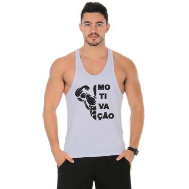 Imagem de Camiseta Regata Cavada Masculino Academia Treino Motivação - DUMINEIRO