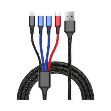 Imagem de Cabo USB 3 Em 1 Para Carregamento Rápido Tipo C Micro 3A Cabo De Dados