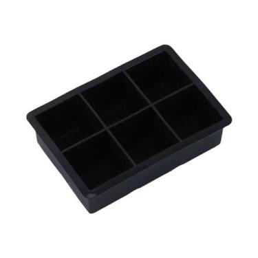 Imagem de Forma De Silicone Grande Para Cubos De Gelo Com Tampa, Bandeja De Gelo