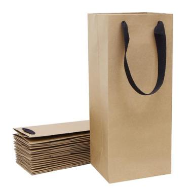 Imagem de Sacos para garrafas de vinho Aimyoo Large Brown Kraft Paper, pacote co
