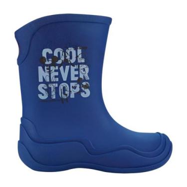Imagem de Bota Galocha Disney Friends Grendene Infantil Ref: 22948, 27, Azul esc