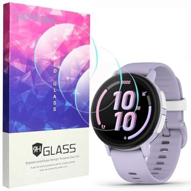 Imagem de Compatível com Garmin Bounce 2, película protetora de tela de vidro temperado Lamshaw 9H compatível com smartwatch Garmin Bounce 2 (vidro - 3 unidades)