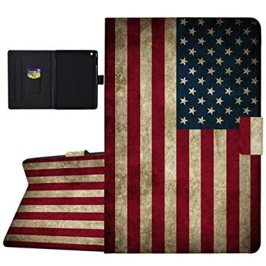 Imagem de wiaekosef Capa para iPad de 9,7 polegadas 2018/2017, carteira de livro de couro PU, hibernar/despertar, magnética, fina, com suporte e absorção de choque para iPad de 9,7 polegadas (6ª geração/5ª