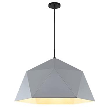 Imagem de CHENKUI Luminária pendente de cor industrial Macaron Losango Abajur Vintage Metal Atmosfera Luz de teto, E26/E27 Base Rústica Ajustável Luminárias Penduradas no Teto para Ilha de Cozinha, Restaurante