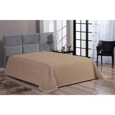 Imagem de Cobre Leito Colcha Cama Casal Padrão Piquet Algodão Hotel