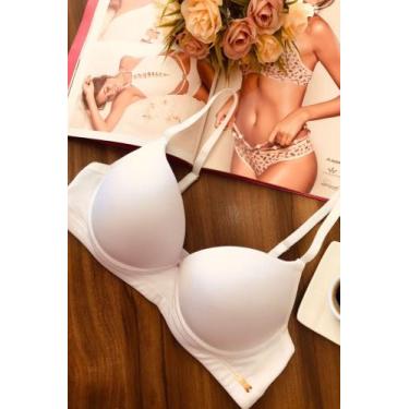 Imagem de Sutiã básico em microfibra cor branca - HS Lingerie, G