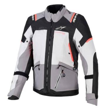 Imagem de Jaqueta Alpinestars Stella Andes V4 Drystar Cinza Gelo Coral, 2G