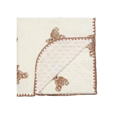 Imagem de Cobertor de bebê HomeyHues 102x102cm de algodão de dupla camada