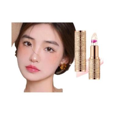 Imagem de Batom Cristal Com Mudança De Cor Para Mulheres, Hidratante, Longa Dura