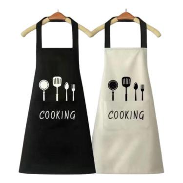 Imagem de Avental Cozinha Impermeável Com Bolso E Alça - Top Rio, Sortido