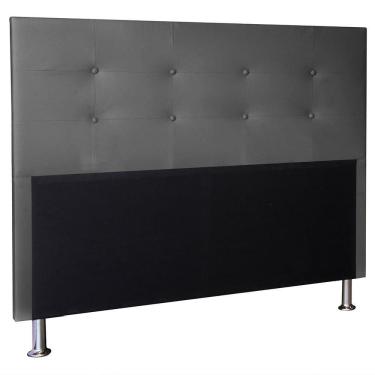Imagem de Cabeceira Berlim 1,60 Cm Cama Box Queen Corino Cinza