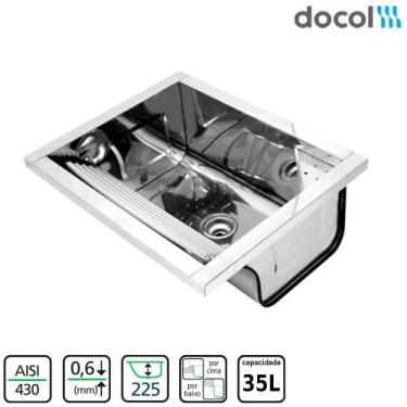 Imagem de Tanque Franke Reto 35L 63X51,5 Inox Polido Embutir/Sobrepor - Docol