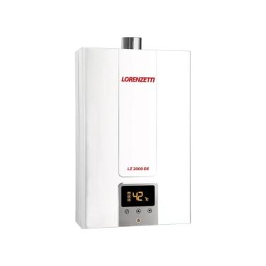 Imagem de Lorenzetti Aquecedor De água A Gás Lz 2000 De-b Glp Digital 20l-min, Branco, Lz2000de-b Glp