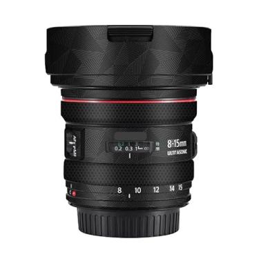 Imagem de Adesivo de lente de câmera EF 8-15 4 L para Canon EF 8-15 mm F4 L Revestimento Película Protetora Vinil Decalque Skin (Triangle BlackV