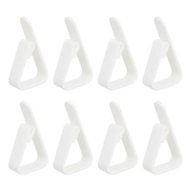 Imagem de Andiker 8 clipes de toalha de mesa de plástico, clipe de toalha de mesa fino de 0,5 a 0,6 polegadas para casa, restaurante, casamento, acampamento, piquenique