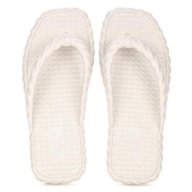 Imagem de Chinelo Brizza Arezzo EVA Bico Quadrado Off White - Feminino-Feminino