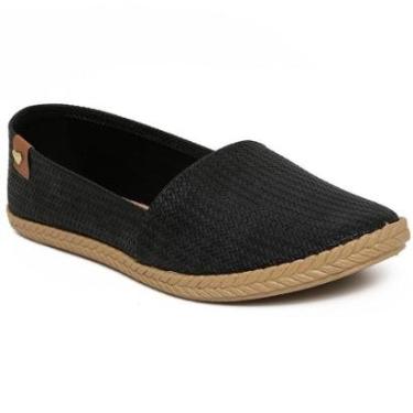 Imagem de Alpargata Moleca Pesponto Lisboa Feminina - Preto - 33-Feminino