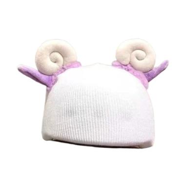 Imagem de YIJU Capa decorativa para capacete de esqui, capa de tricô para capacete de snowboard, acessórios para esportes de inverno para parques e carnavais.