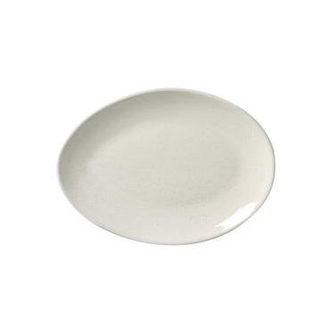 Imagem de Conjunto com 6 Pratos de Sobremesa Oval Orgânico Glam 22,5x16,5x2,5cm