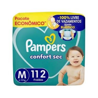 Imagem de Fralda Pampers Confort Sec Tamanho M 112 unidades