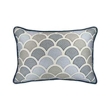 Imagem de Almofada Sarja Cru Botânico Azul 35X52cm - Decortextil Azul