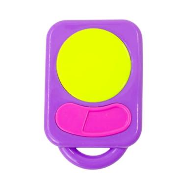 Imagem de Kit Brinquedo Educativo de Cortar Frutas e Legumes, 10 Peças com Cesta e Faca, Plástico, Roxo e Rosa, para Crianças Acima de 3 Anos