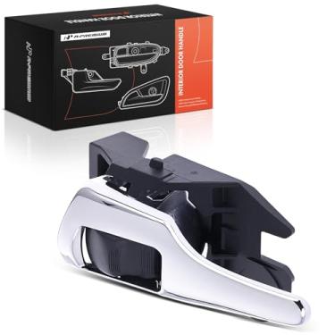 Imagem de A-Premium Maçaneta interna dianteira ou traseira esquerda do lado do motorista compatível com Toyota Corolla 2009 2010 2011 2012 2013, preto e prata