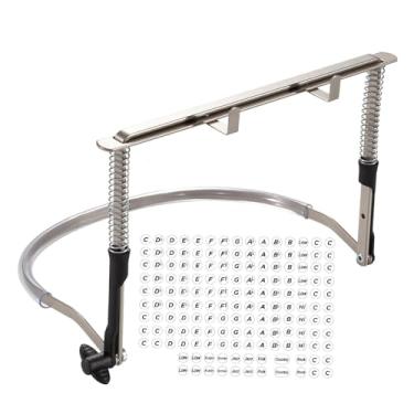 Imagem de Colaxi Suporte para de 24 furos, apoio para pescoço de, suporte leve e ajustável para prática, ideal para iniciantes, mantém as mãos afastadas.