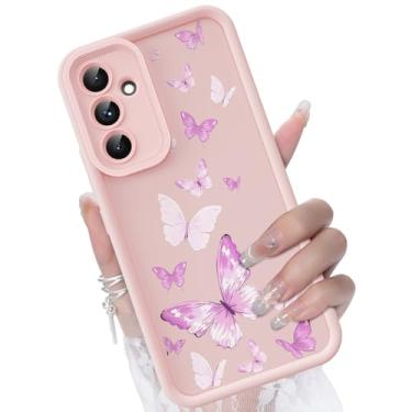 Imagem de CASBST Capa para Samsung Galaxy A36 5G, design criativo de flores para meninas e mulheres, capa de silicone líquido, moldura mais grossa à prova de choque e resistente a arranhões para Samsung A36