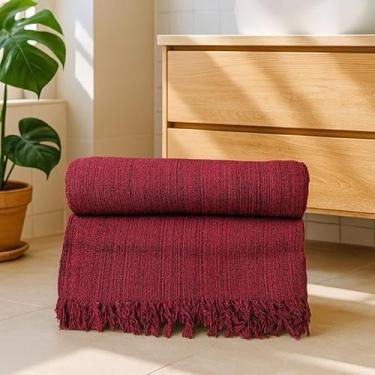 Imagem de Manta Para Sofá Gigante Luxo King 3.0x1.8M Grande 2,40X1,80m Pop 2.10x1.4M Premium De Algodão Capa Decorativa Protetora (Pop 2,20x1,50m VERMELHO MESCL.)