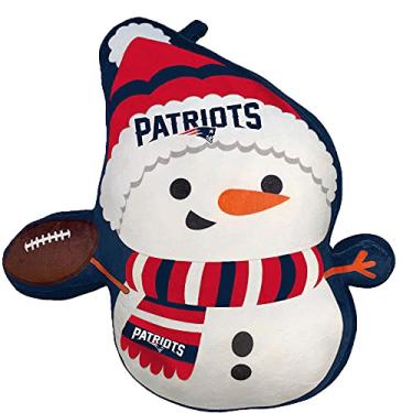 Imagem de Travesseiro de pelúcia New England Patriots Holiday Snowman
