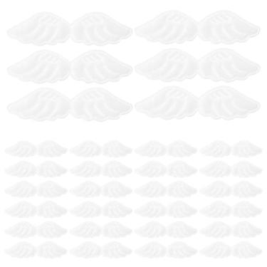 Imagem de STOBOK 30 peças de apliques de asa de anjo para artesanato, roupas, bolsas, chapéus, meias, pano branco, acessórios decorativos para meninos e meninas, fantasias e reparos