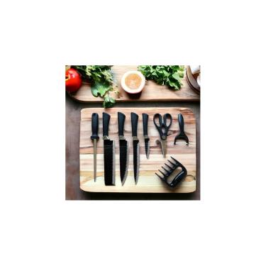 Imagem de Kit de Churrasco 2 Peças, Faca e Garfo, 31 cm, Aço Inox e Plástico