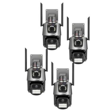 Imagem de ANJ.GG Câmera de Vigilância Interna/Externa, Dome WiFi, 1080p/720p, Detecção de Movimento, Segurança Externa/Interna, T29*4, Sem fio/Com fio, Áudio 2 vias, AC/DC, Wi-Fi