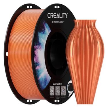 Imagem de Creality Filamento de impressora 3D PETG 1,75 mm, excelente dureza, alta precisão, inodoro, não tóxico, à prova de umidade, filamento PETG brilhante de 1 kg para impressora 3D (laranja)