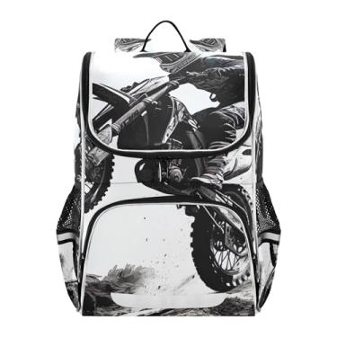 Imagem de Dirt Bike Jump Girls Backpack for Kids Daypack Back to School Bags Cute Colorful Bookbag for School Elementary Boys Backpacks Animal