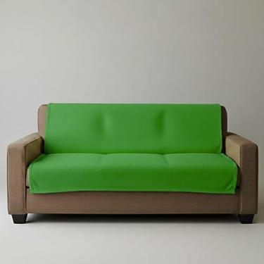Imagem de Manta Protetora Para Sofá Impermeável Covra Colorful Ideal Para Pets Crianças e Decoração 135x135cm Cores do verão - Casa de campo Casa de praia (VERDE TROPICAL)