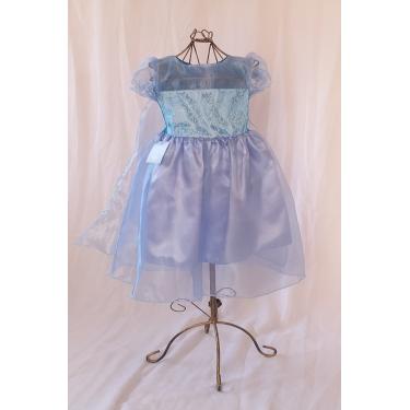 Imagem de Vestido Fantasia Luxinho Princesas Azul Gelo