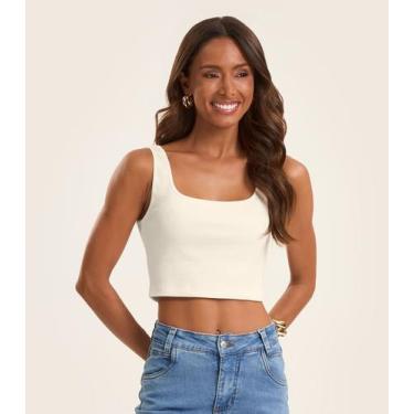 Imagem de Top Básico Feminino em Ribana Rovitex Bege, M, Bege