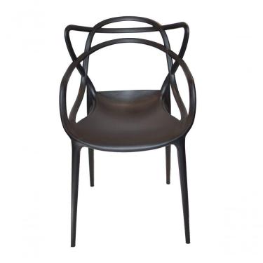 Imagem de Kit Com 4 Cadeiras Allegra Masters 100% Polipropileno Preta