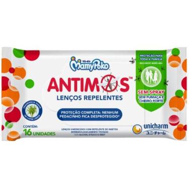 Imagem de MamyPoko Lenços Repelentes Antimos 16 Unidades
