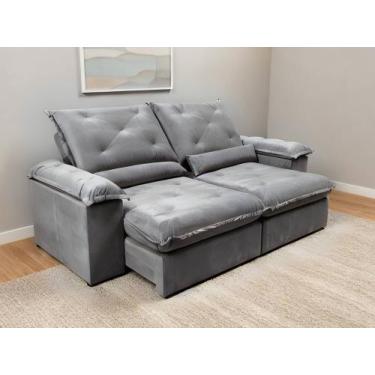 Imagem de Sofa Xangai Retratil e Reclinavel 2,30 Metros Fernandes estofados Cor 