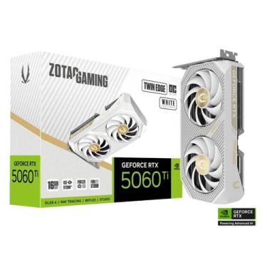 Imagem de Zotac Gaming Geforce Rtx 5060 Ti 16gb Twin Edge Oc White Edition Zt-b5